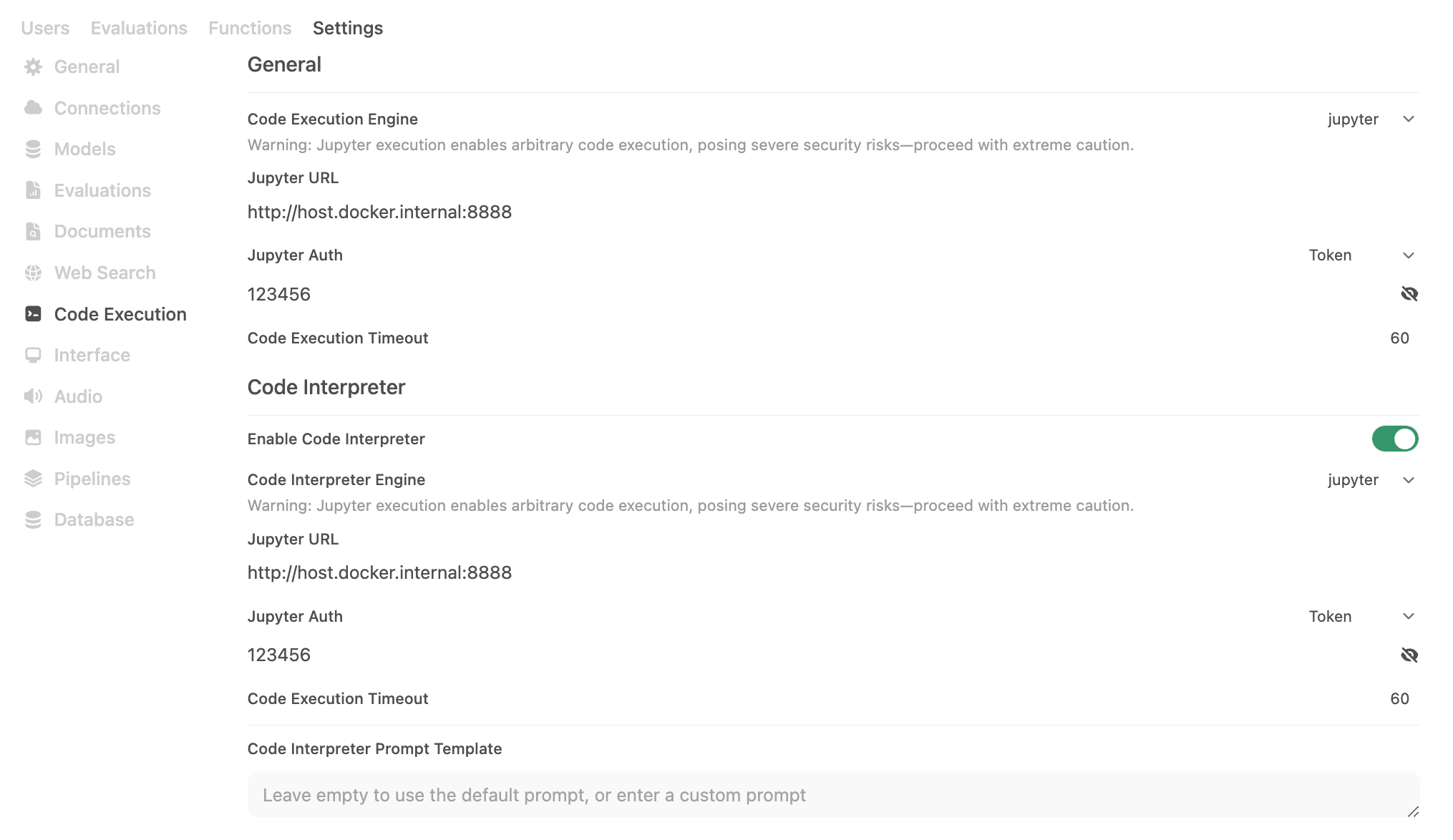 Code Run Configuration