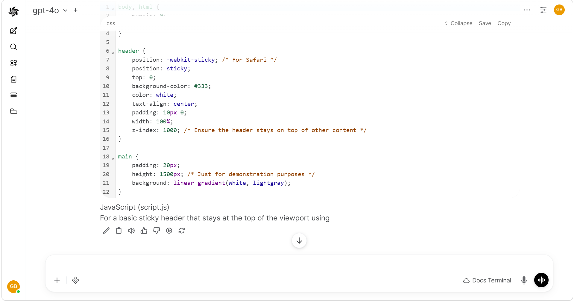 Normal Model Rating Interface